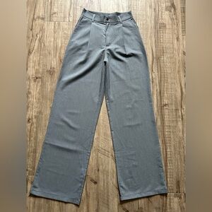 Little Mountain Vancouver small shop high rise pleated Gray trouser neutral Pant